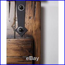 10FT Black Double Wood Door Hardware Sliding Rolling Barn Closet Track Kit Set