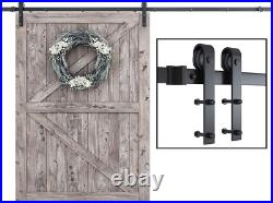10Ft Heavy Duty Sturdy Sliding Barn Door Hardware Kit -Smoothly and Quietly -Eas