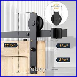 10ft Heavy Duty Sturdy Sliding Barn Door Hardware Kit, 10FT Double Door