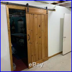 13FT Single Sliding Barn Door Hardware Track Kit Closet Hanger Interior Room