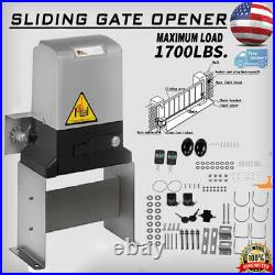 1700lbs-4000lbs Automatic Sliding Gate Opener Door Hardware Kit Security System