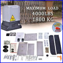 1800lb/3500lbs Automatic Sliding Gate Opener Hardware Driveway Door Operator Kit