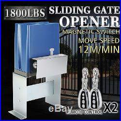 1800lbs Sliding Gate Opener Door Operator Kit Automatic Electric Hardware Eur