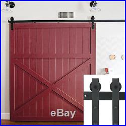 183-488cm Rustic Sliding Barn wood Door Hardware kit Closet Heavy Duty Sturdy