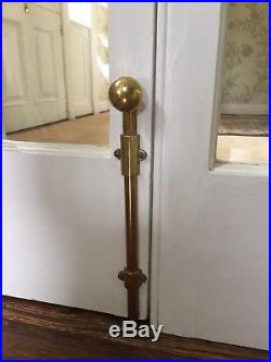 1928 Brass French Door Hardware Russwin Door Slide Bolts / Handles Cremone Bolts