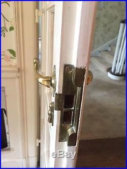 1928 Brass French Door Slide Lock Hardware Russwin Door / Handles Cremone Bolts
