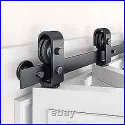 24 Bi-Folding Sliding Barn Door Hardware Track Kit for 2 Closet Door, Top
