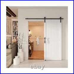 36''x84'' Sliding Barn Door with 6.6 Ft Barn Door Hardware Kit& Handle& Floor