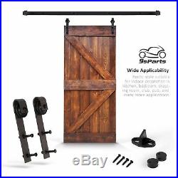 36 x 84 K Style Barn Wood Door DIY Solid Interior Sliding Door with hardware Kit