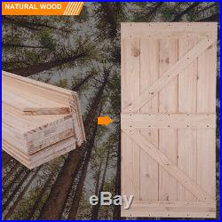 42x 84 Unfinished Knotty Pine Sliding Barn Door (Not Include Hardware) (Arrow)