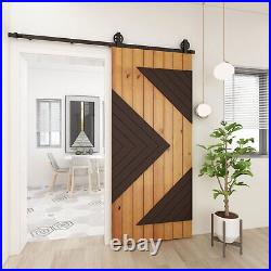 4FT-20FT Heavy Duty Sliding Barn Door Hardware Kit Single/Double Doors, Moderm