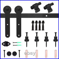 4FT -20FT Sliding Barn Door Hardware Track Single/Double Door Kit, Closet/Kitchen