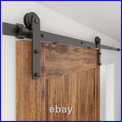 4FT -20FT Sliding Barn Door Hardware Track Single/Double Door Kit, Closet/Kitchen