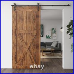 4FT -20FT Sliding Barn Door Hardware Track Single/Double Door Kit, Closet/Kitchen