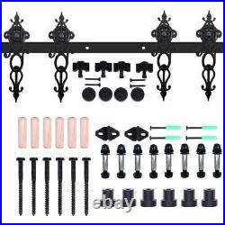 4FT -20FT Sliding Barn Door Hardware Track Single/Double Door Kit, Home/Kitchen