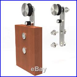 4-16FT Glass/Wood Stainless Steel Sliding Barn Door Hardware Kit Single/Double