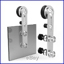 4-16FT Glass/Wood Stainless Steel Sliding Barn Door Hardware Kit Single/Double