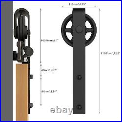 4-16FT Sliding Barn Door Hardware Kit Single Doors Medium Wheel Roller Kit