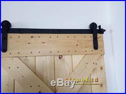 4-16FT Sliding Barn Door Hardware Track Kit American Style Single/Double/Bypass