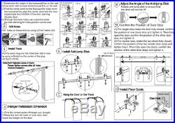 4-16FT Sliding Barn Wood Door Hardware Closet Track Kit Big Wheel Single/Double
