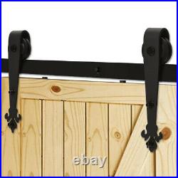 4-16FT Sliding Barn Wood Door Hardware Y Shape Kit For Single/Double/Bypass Door