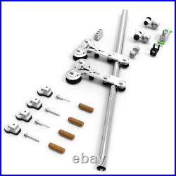 4-16FT Stainless Steel Sliding Barn Door Hardware Closet Track Kit for 1/2 Door