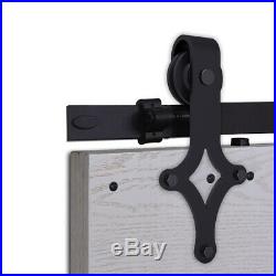 4-20FT Rhombus Sliding Barn Door Hardware Closet Track Kit, Single/Double/Bypass