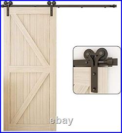4-20FT Rustic Sliding Barn Wood Door Hardware Track Kit For Single/Double Door