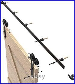 4-20FT Rustic Sliding Barn Wood Door Hardware Track Kit For Single/Double Door