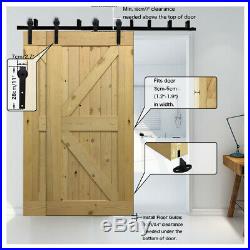 4-20FT Sliding Barn Door Hardware Closet Track Kit, Bypass Double/Four Doors