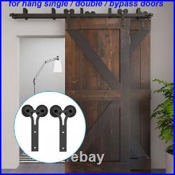 4-20FT Sliding Barn Door Hardware Closet Track Kit for Single/Double/Bypass Door