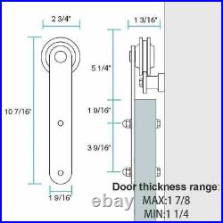 4-20FT Sliding Barn Door Hardware Kit for Single/Double/Bypass Door Heavy Duty