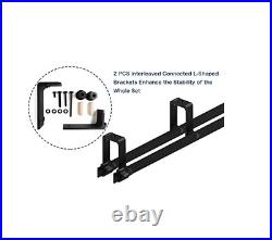 4-20FT Sliding Barn Door Hardware Track Kit for Single/Double/Bypass Doors