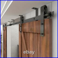 4-20FT Sliding Barn Door Hardware Track Kit for Single/Double/Bypass Wood Doors