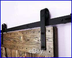 4-20FT Sliding Barn Door Hardware Track for Wood Single/Double/Bypass Doors J
