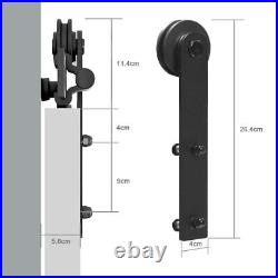 4-20FT Sliding Barn Wood Door Hardware Closet Track Kit For Single/Double/Bypass