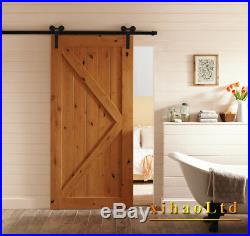 4-20FT Sliding Barn Wood Door Hardware Closet Track Kit Single Or Double Door