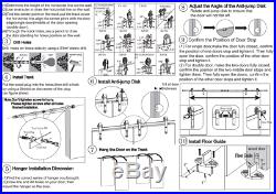 4-20FT Sliding Barn Wood Door Hardware Track Hanger Kit For Single/Double/Bypass
