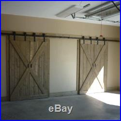 4-20FT Soft Closing Sliding Barn Doors Hardware Track Kit Interior Closet Rail