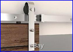 4-8FT Rustic Interior Stainless Steel Sliding Barn Door Hardware Track Hanger