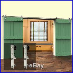 4ft-15ft Stainless Steel Sliding Barn Door Hardware Rail for Wooden/Glass Door