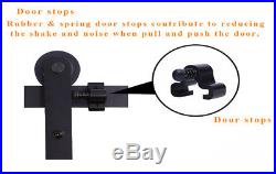 4ft-20ft Sliding Barn Door Hardware Closet Track Roller Kit for One/Two Doors