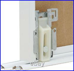 59 x 80 Inch Sliding Closet Door Replacement Bypass 2 Panel Solid Core MDF White