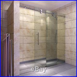 5FT chromed stainless steel sliding shower door hardware kit