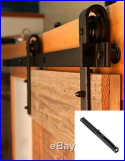 5-16FT Soft Close Sliding Barn Door Hardware Track Kit Indoor Outdoor Rail