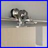 5-8FT Top mounted double head stainless steel sliding barn door hardware track