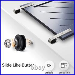 5 FT Brushed Nickel Sliding Barn Door Hardware Track Kit, Basic J Pulley, Heavy Du