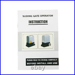 600KG Automatic Sliding Gate Opener Door Operator Hardware Driveway Motor Set