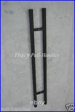 60 Entry Door Long ladder Door Pull Handle Matte Black Stainless Steel Entry