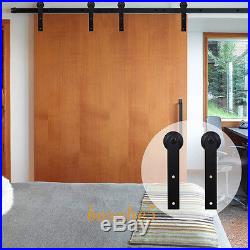 6FT-20FT Double Country Sliding Barn Door Hardware Wood Closet Track Set On Sale